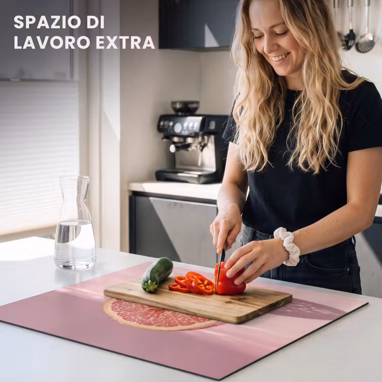 Protezione piano induzione - Pompelmo - Rosa - Disco - Lucido — 5