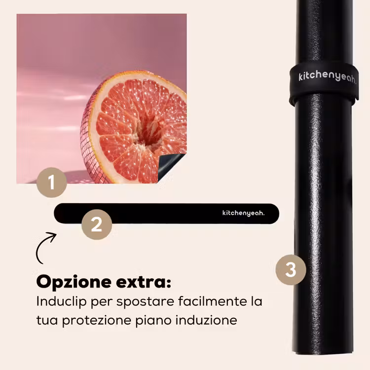 Protezione piano induzione - Pompelmo - Rosa - Disco - Lucido — 8