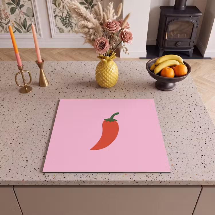 Protezione piano induzione - Pepe - Rosso - Illustrazione — 3
