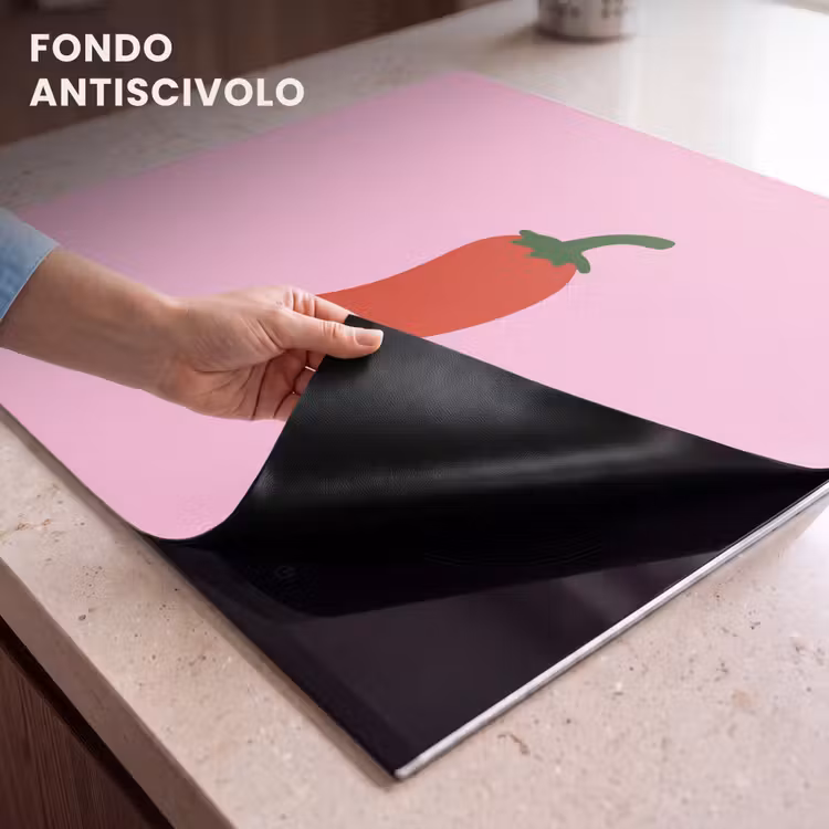 Protezione piano induzione - Pepe - Rosso - Illustrazione — 6