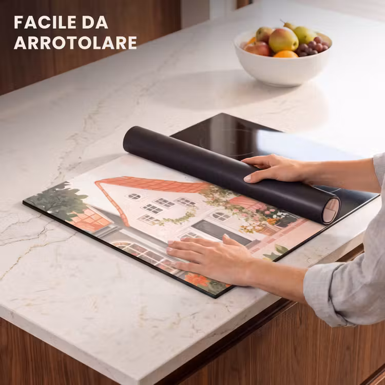 Protezione piano induzione - Fiori - Case - Villaggio — 7