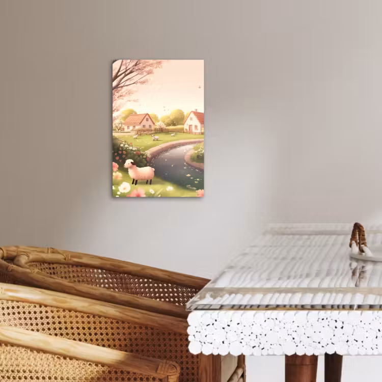 Dipinti su tela - Pecora - cottage - campagna — 4
