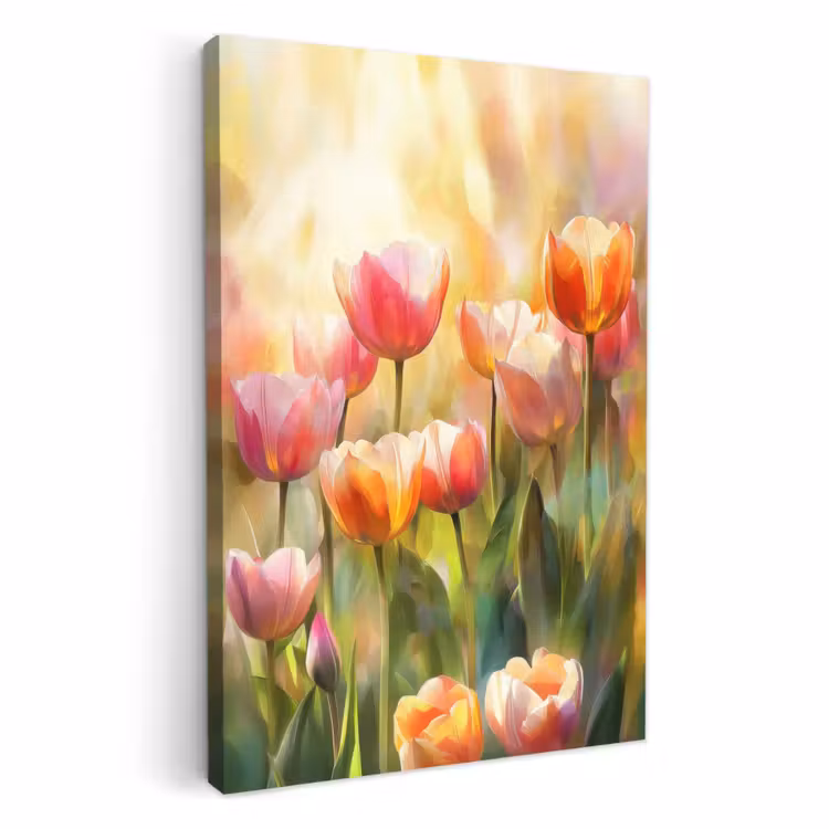 Dipinti su tela - Tulipani - Fiabesco - Colorato — 1