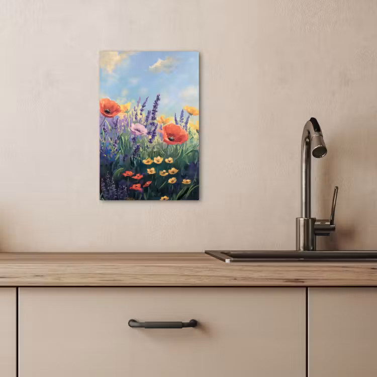 Dipinti su tela - Prato - Fiori - Colorato — 4