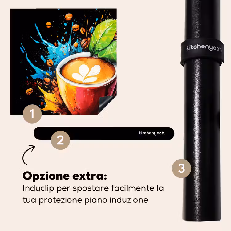Protezione piano induzione - Caffè - Graffiti - Bere - Astratto — 8