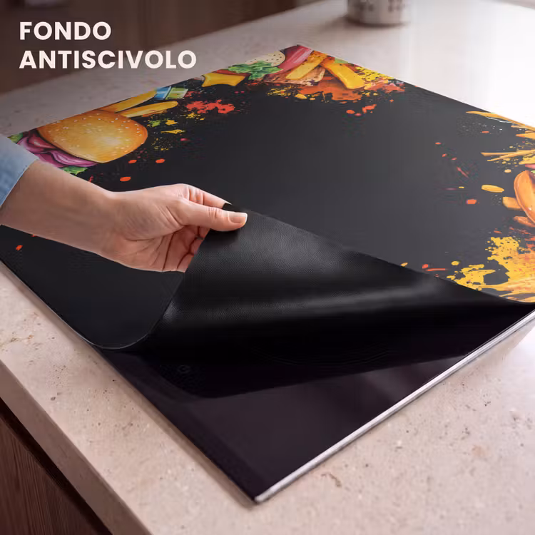 Protezione piano induzione - Fast food - Graffiti - Hamburger - Cibo - Moderno — 6