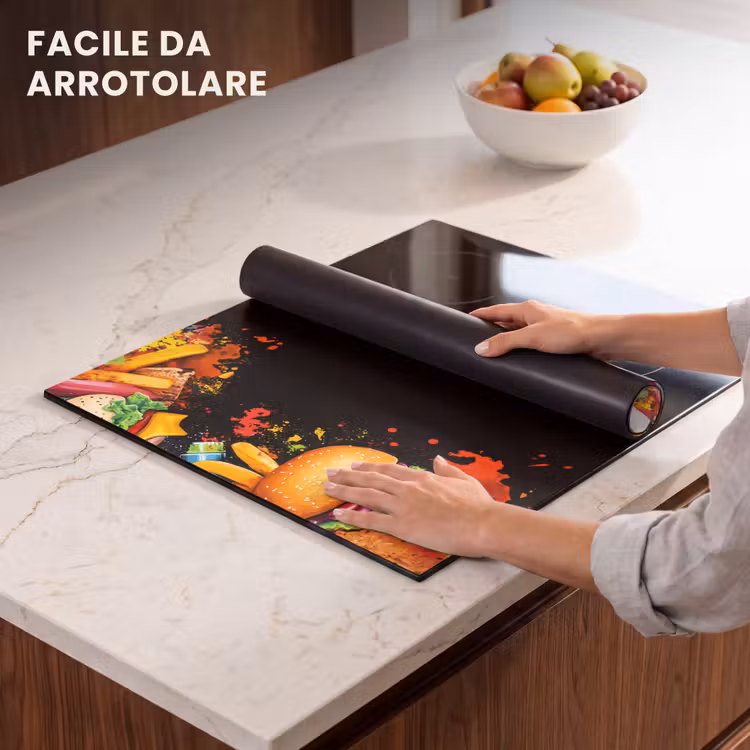 Protezione piano induzione - Fast food - Graffiti - Hamburger - Cibo - Moderno — 7