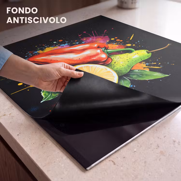 Protezione piano induzione - Pepe - Pera - Limone - Graffiti - Vernice - Astratto — 6