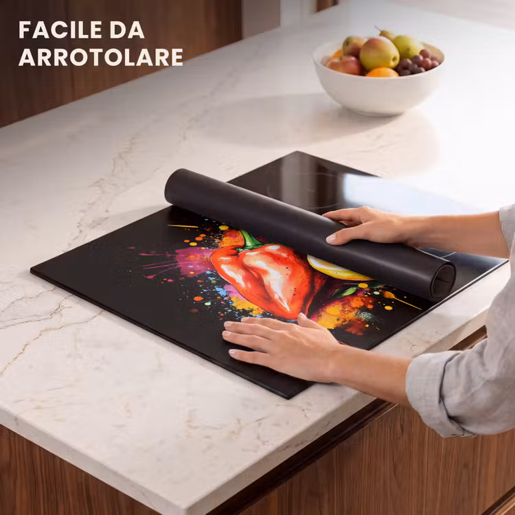 Protezione piano induzione - Pepe - Pera - Limone - Graffiti - Vernice - Astratto — 7