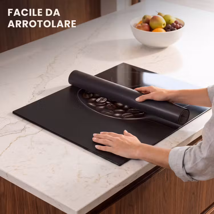Protezione piano induzione - Chicchi di caffè - Cucchiaio - Nero — 7