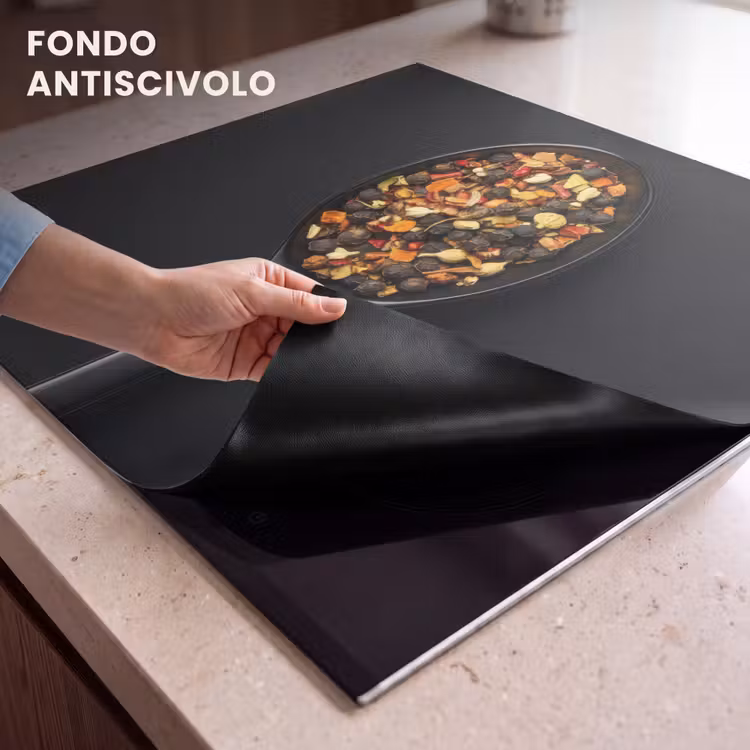 Protezione piano induzione - Erbe - Nero - Cucchiaio — 6