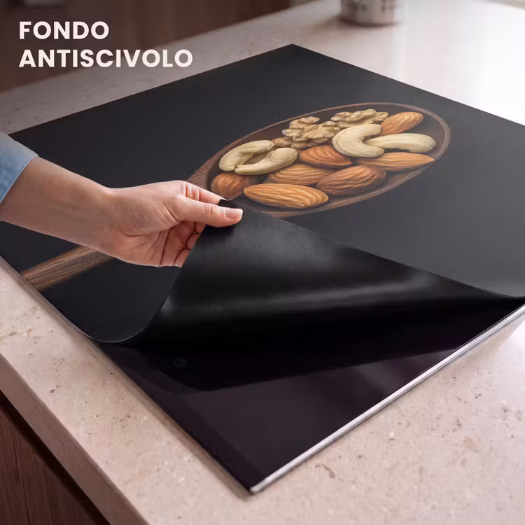 Protezione piano induzione - Legno - Noce - Nero — 6
