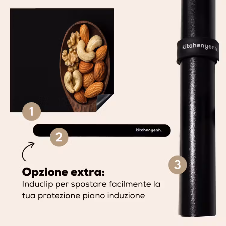 Protezione piano induzione - Legno - Noce - Nero — 8