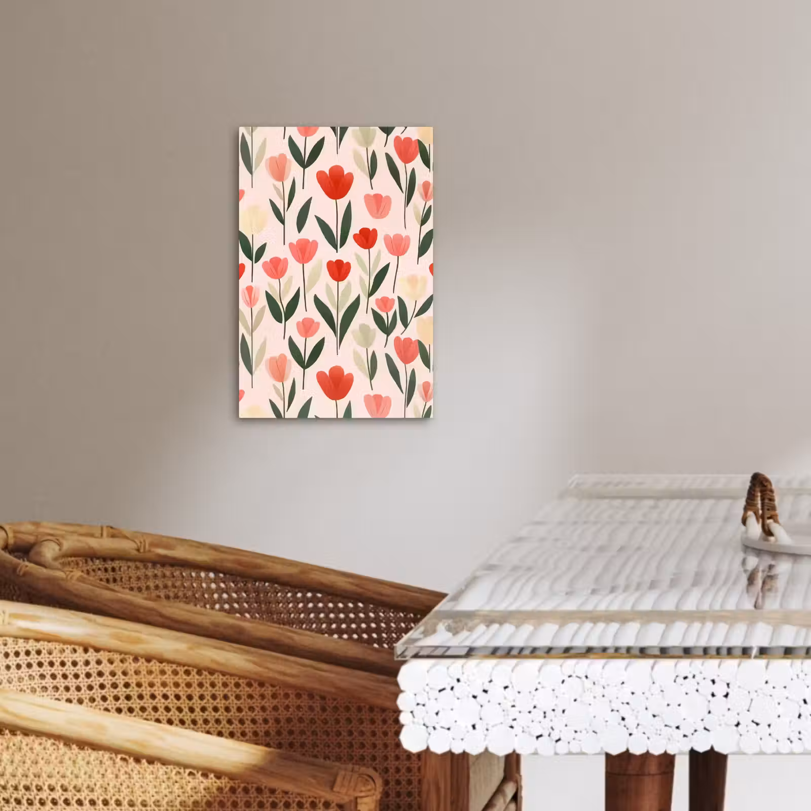Dipinti su tela - Tulipani - Moderni - Rosa — 1