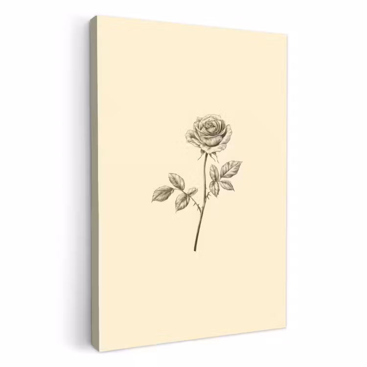 Dipinti su tela - Illustrazione - Nero - Rosa — 1