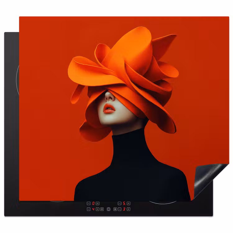 Protezione piano induzione - Arancione - Cappello - Donna — 1