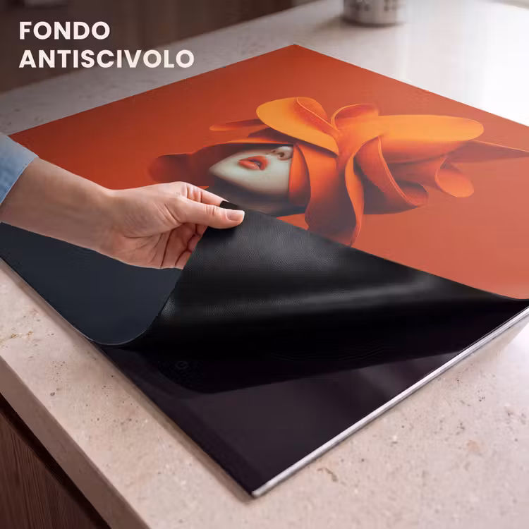 Protezione piano induzione - Arancione - Cappello - Donna — 6