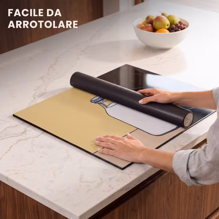 Protezione piano induzione - Bicchieri - Bottiglia - Illustrazione - Latte — 7