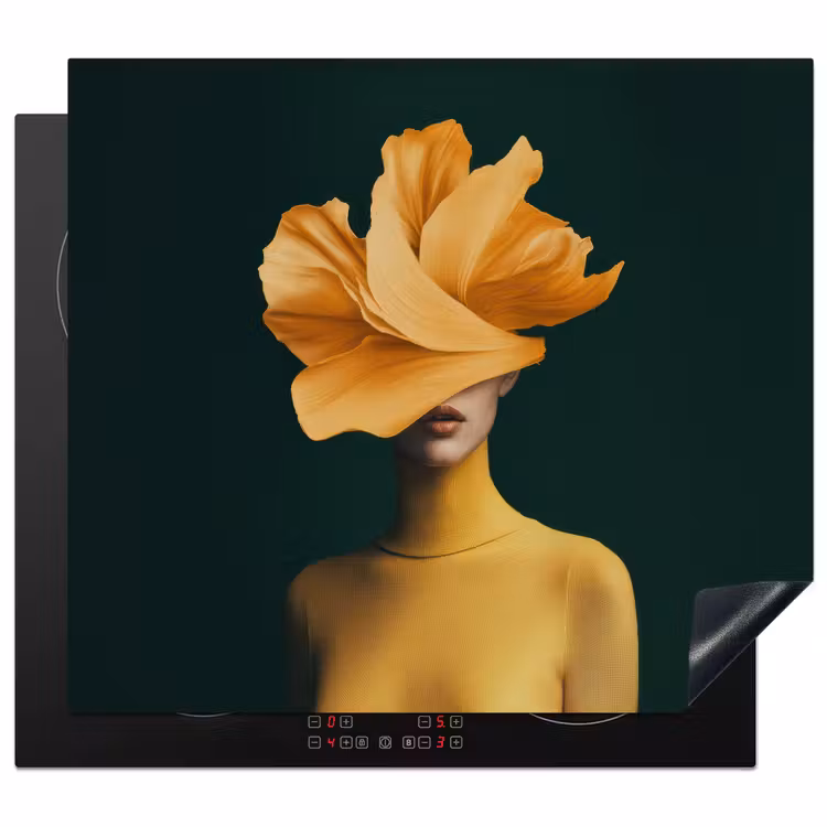Protezione piano induzione - Donna - Cappello - Giallo — 1