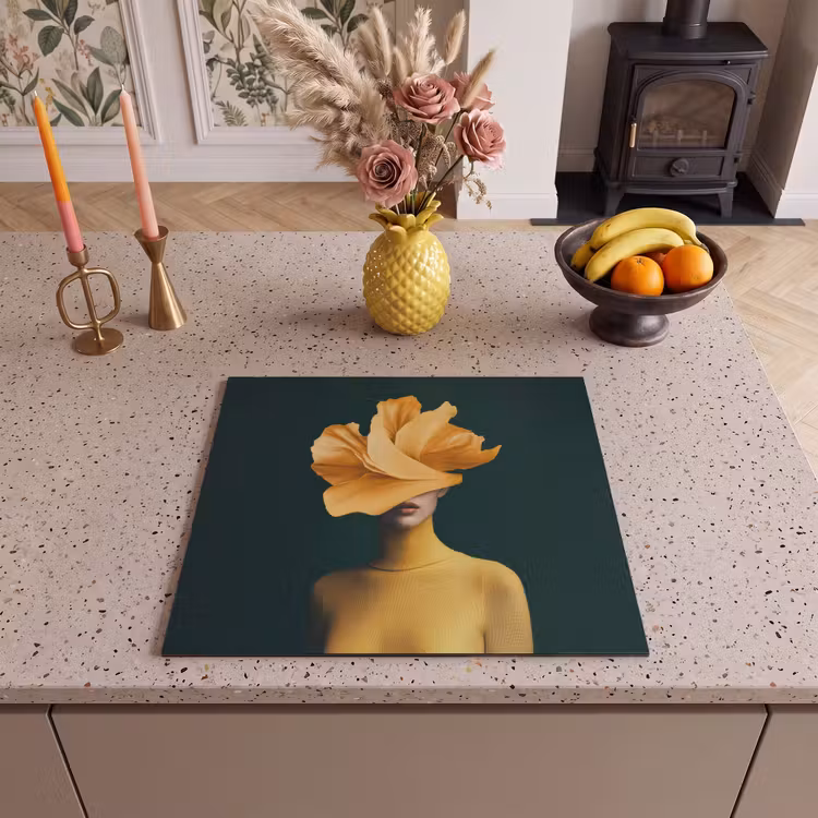 Protezione piano induzione - Donna - Cappello - Giallo — 3