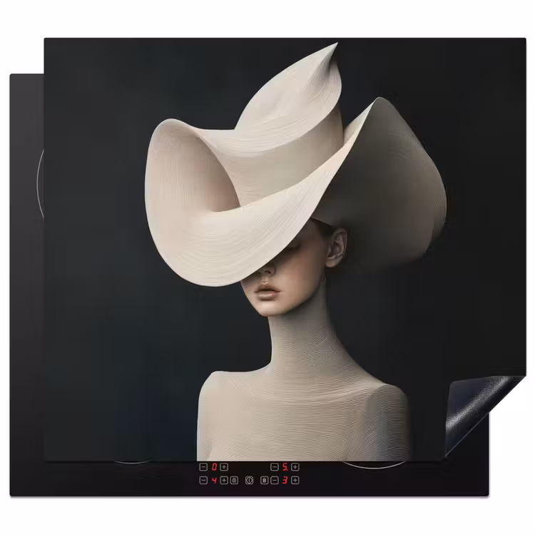 Protezione piano induzione - Donna - Mosso - Cappello — 1