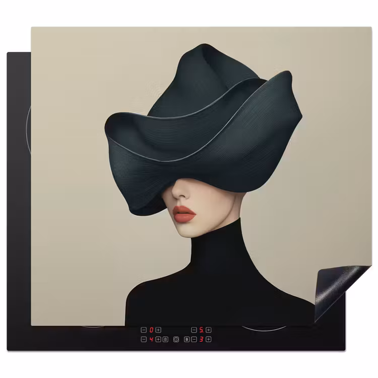 Protezione piano induzione - Donna - Verde - Cappello — 1