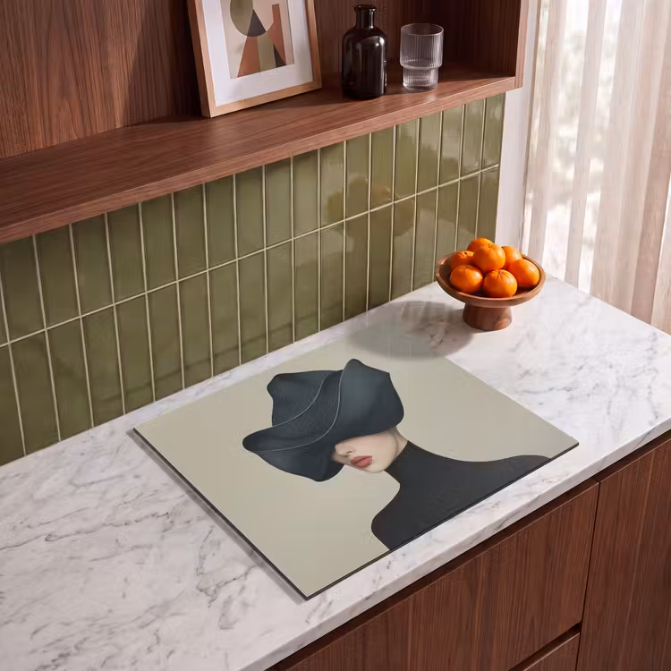 Protezione piano induzione - Donna - Verde - Cappello — 4