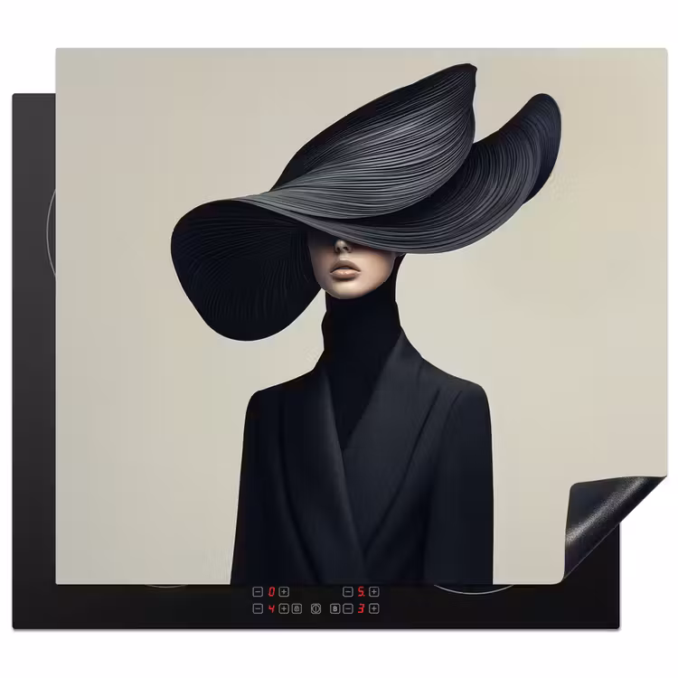Protezione piano induzione - Nero - Donna - Cappello — 1