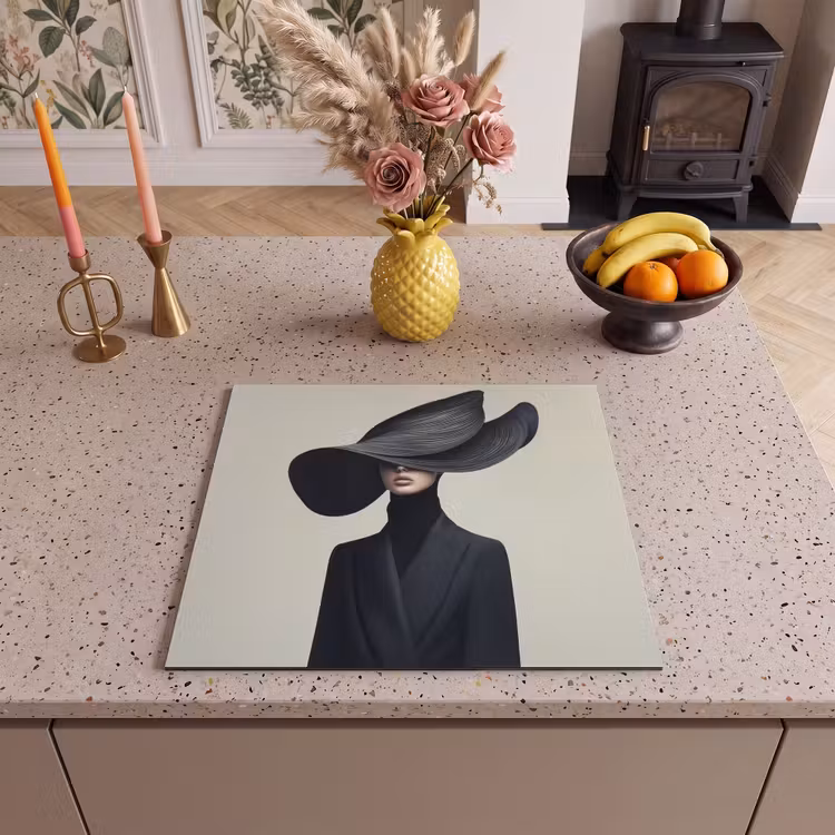 Protezione piano induzione - Nero - Donna - Cappello — 3
