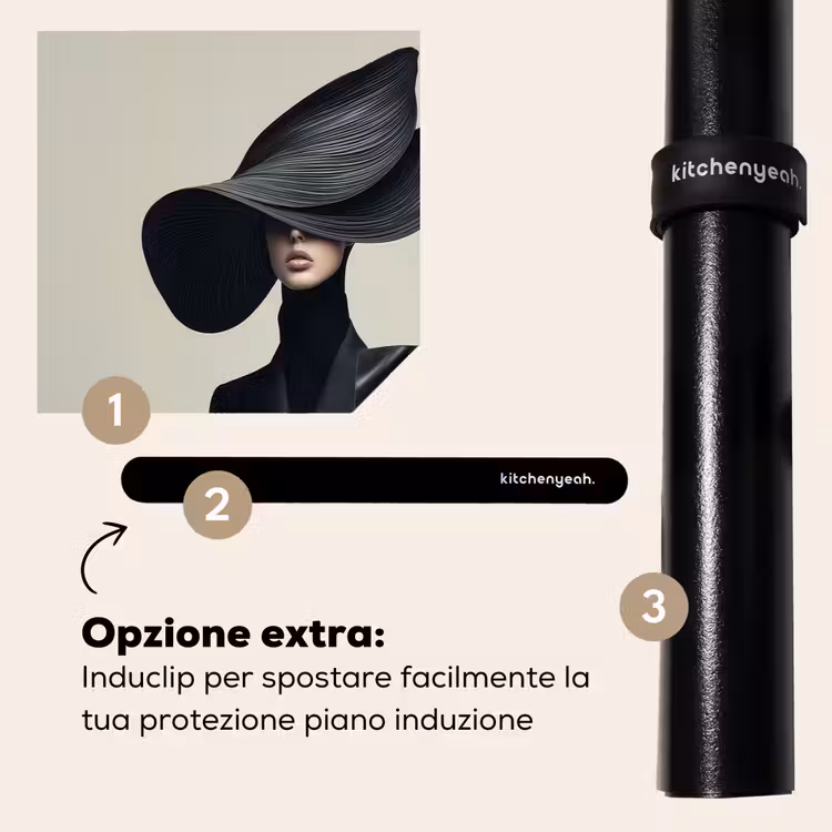 Protezione piano induzione - Nero - Donna - Cappello — 8