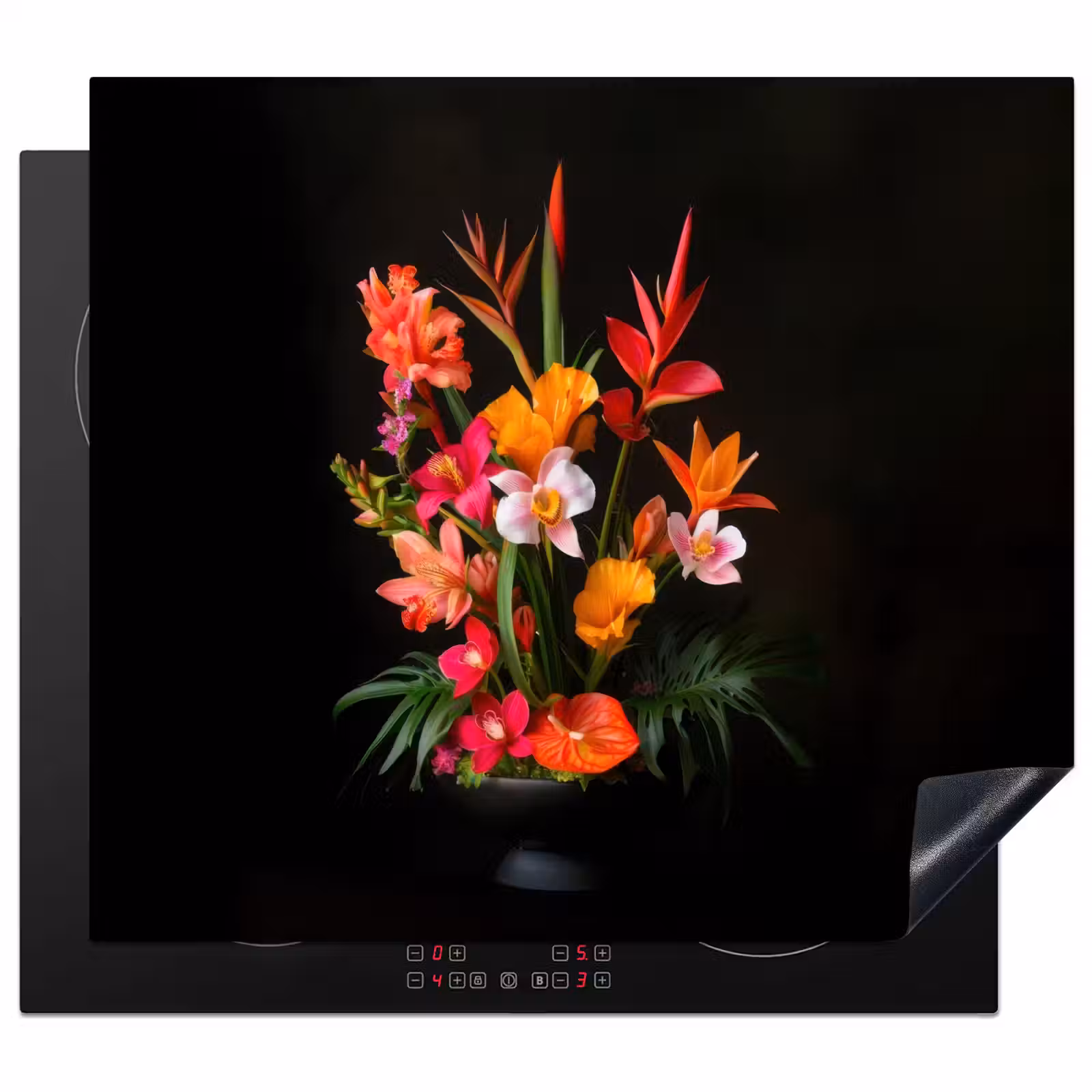 Protezione piano induzione - Bouquet - Fiori - Esotici — 1