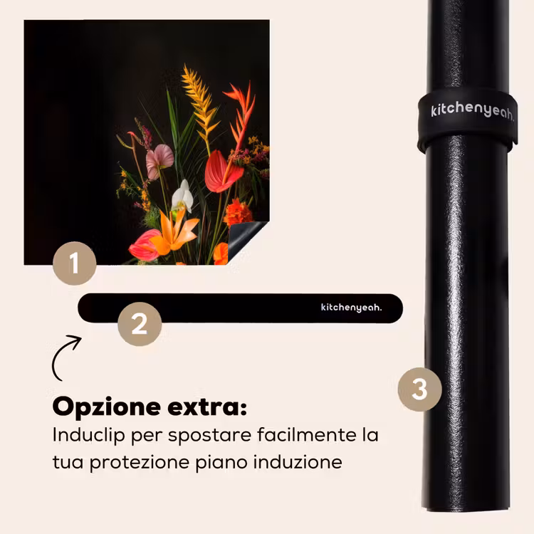 Protezione piano induzione - Ciotola - Bouquet - Fiori — 8