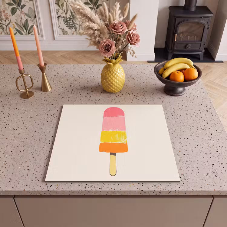 Protezione piano induzione - Gelato all'acqua - Retro - Stick - Rosa — 3