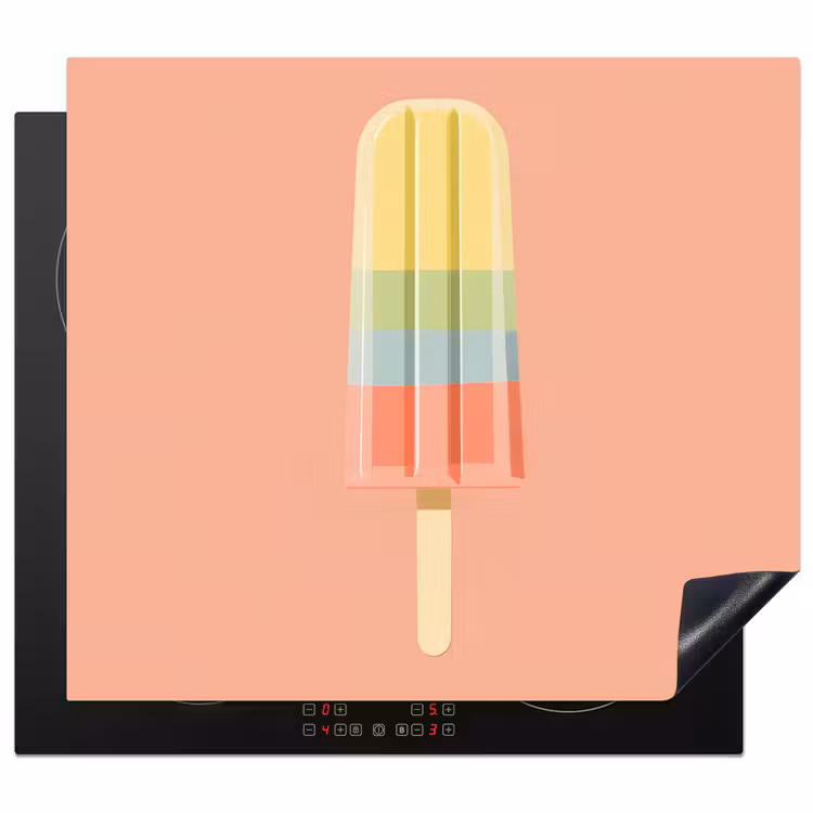 Protezione piano induzione - Gelato all'acqua - Toni pastello - Minimalista — 1