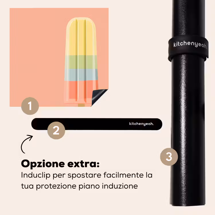 Protezione piano induzione - Gelato all'acqua - Toni pastello - Minimalista — 8
