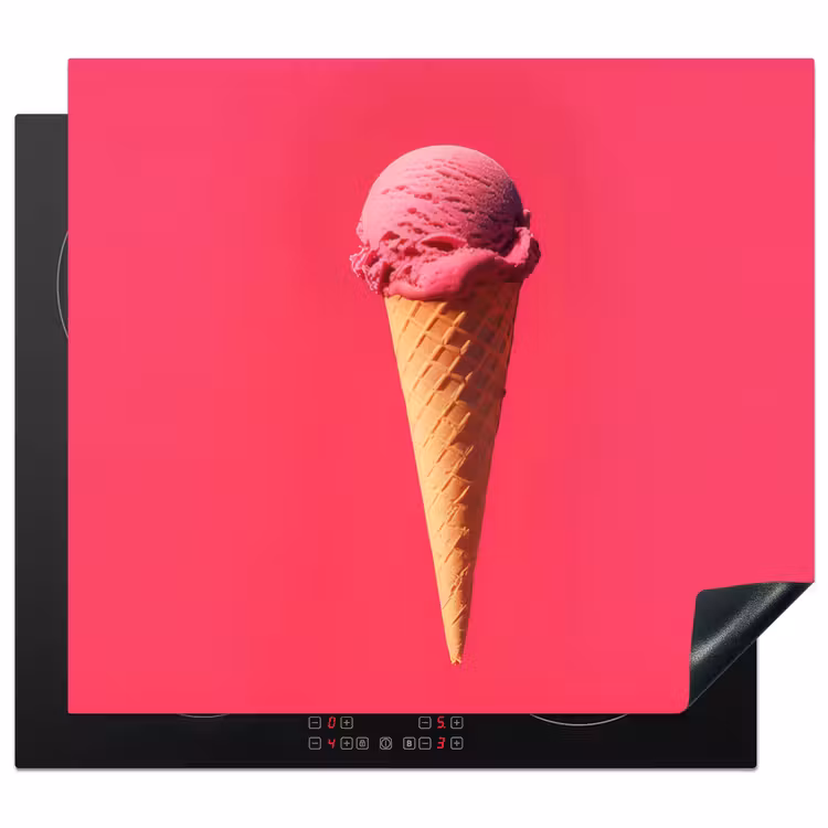 Protezione piano induzione - Paletta per gelato - Rosa - Corno — 1