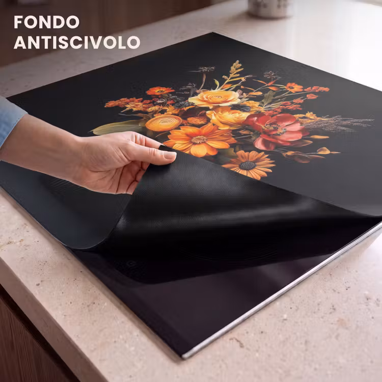 Protezione piano induzione - Autunno - Bouquet - Arancione — 6