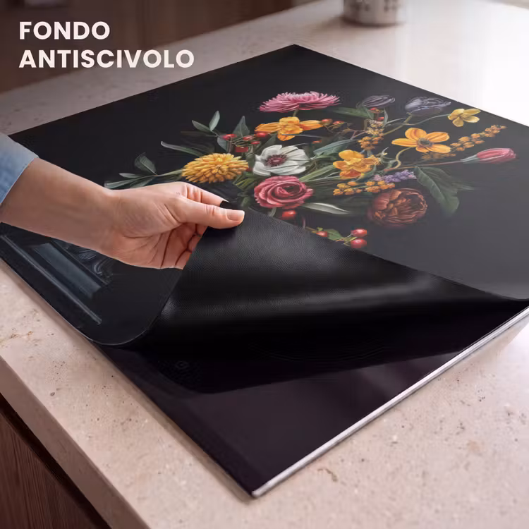 Protezione piano induzione - Ornamentale - Bouquet - Foglie — 6
