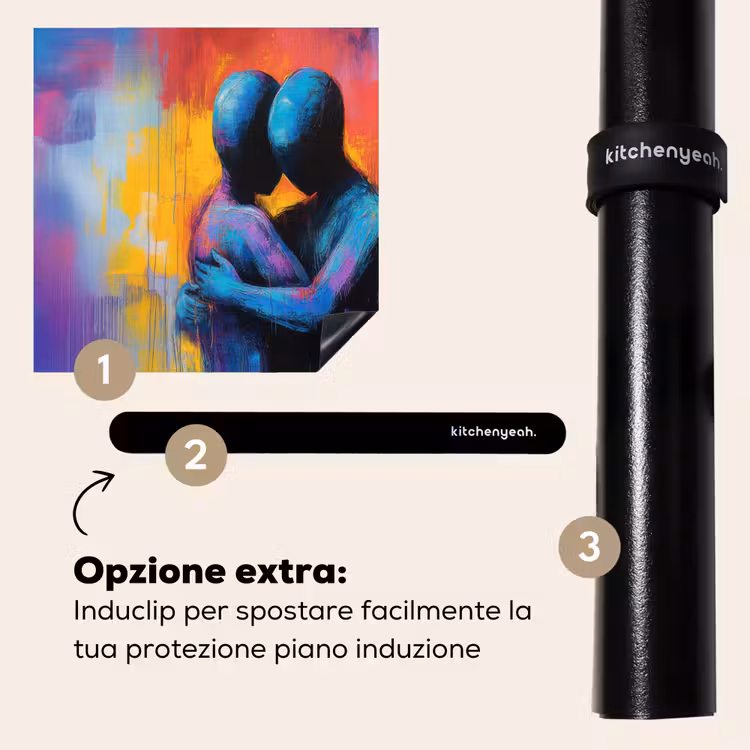 Protezione piano induzione - Abbracciare - Corpi - Viola — 8
