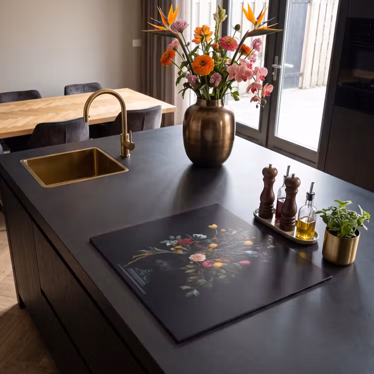 Protezione piano induzione - Classico - Vaso - Bouquet - Fiori — 2