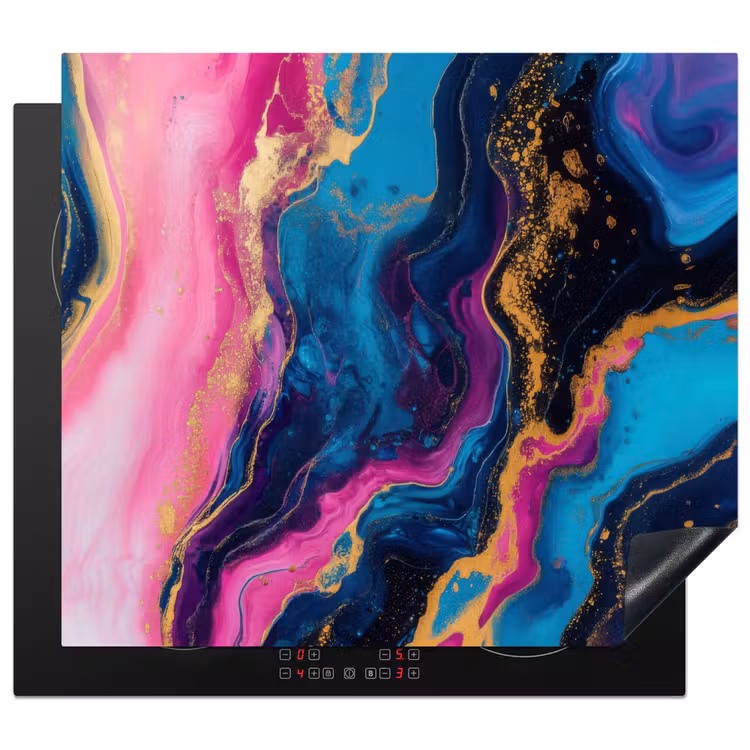 Protezione piano induzione - Marmo - Moderno - Oro — 1