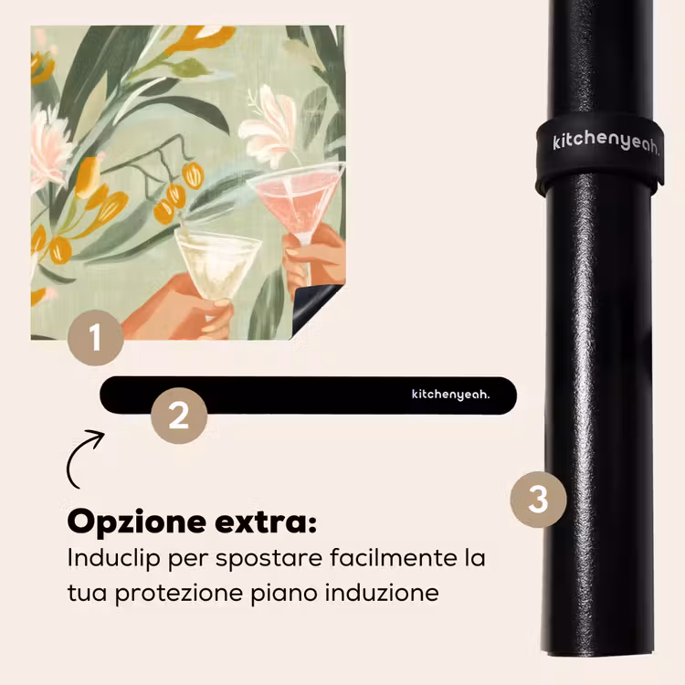 Protezione piano induzione - Bicchieri - Cheers - Verde — 8