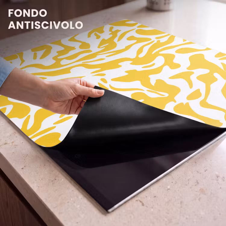 Protezione piano induzione - Forme - Bianco - Astratto — 6