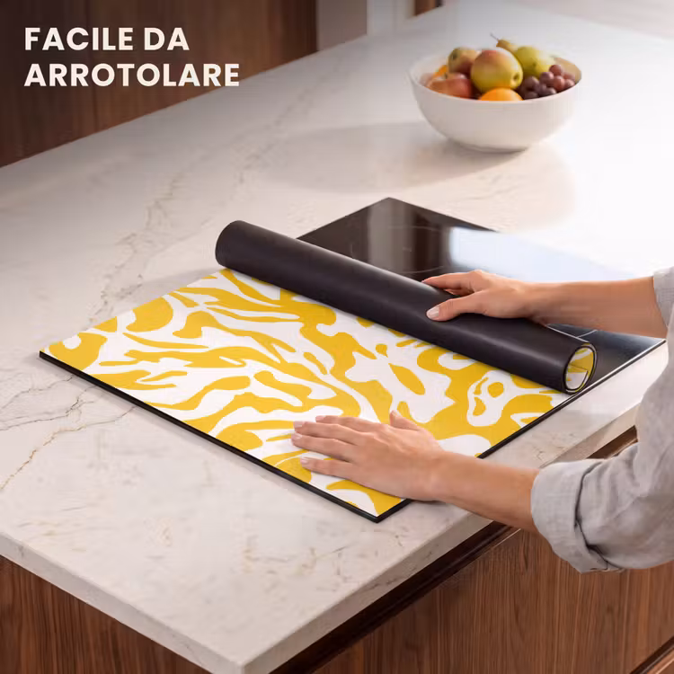 Protezione piano induzione - Forme - Bianco - Astratto — 7