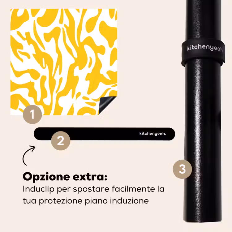 Protezione piano induzione - Forme - Bianco - Astratto — 8