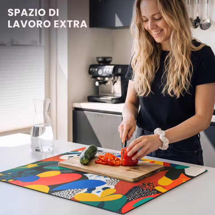 Protezione piano induzione - Astratto - Piante - Forme - Colorato — 5