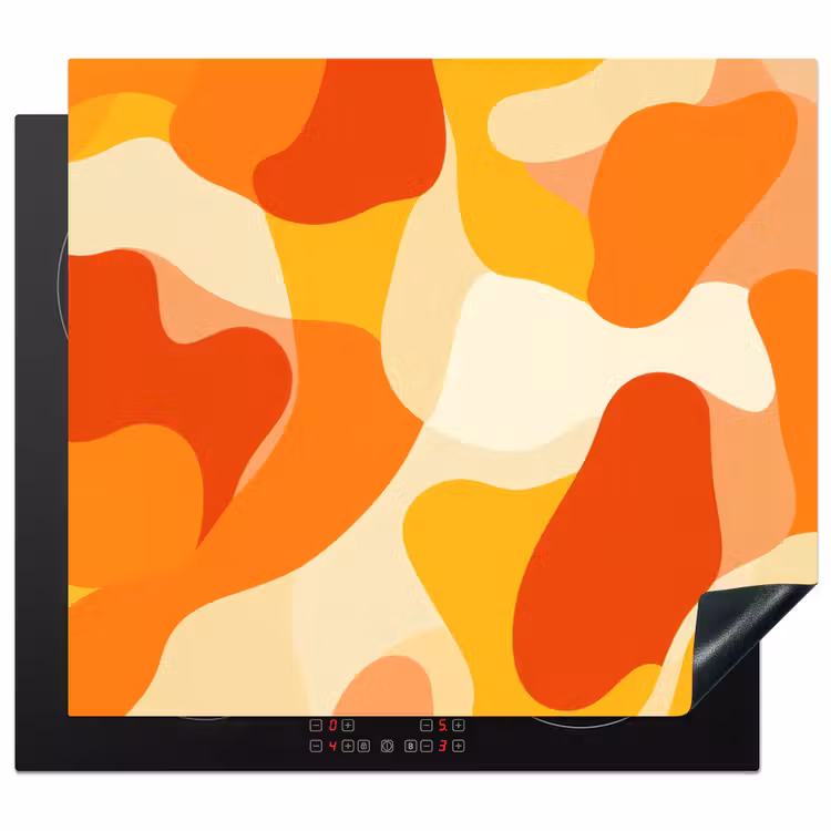 Protezione piano induzione - Astratto - Forme - Arancione — 1