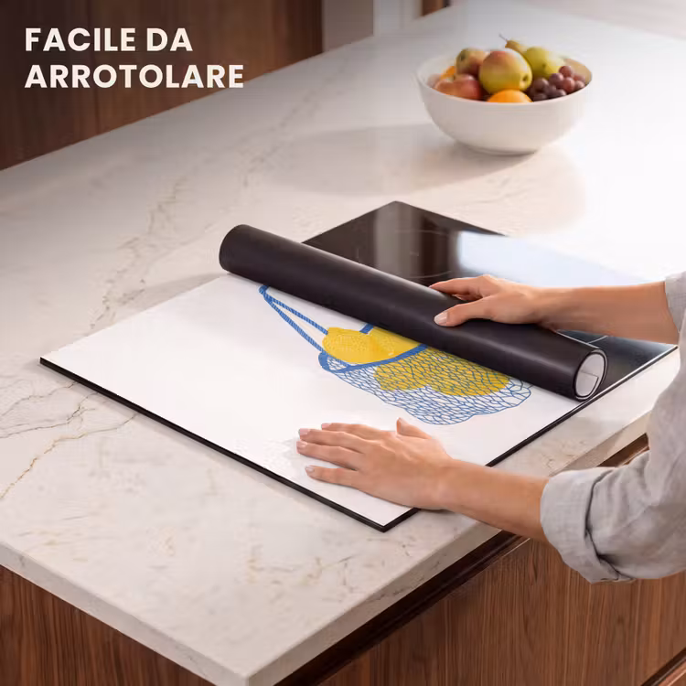 Protezione piano induzione - Borsa - Blu - Limoni - Illustrazione — 7