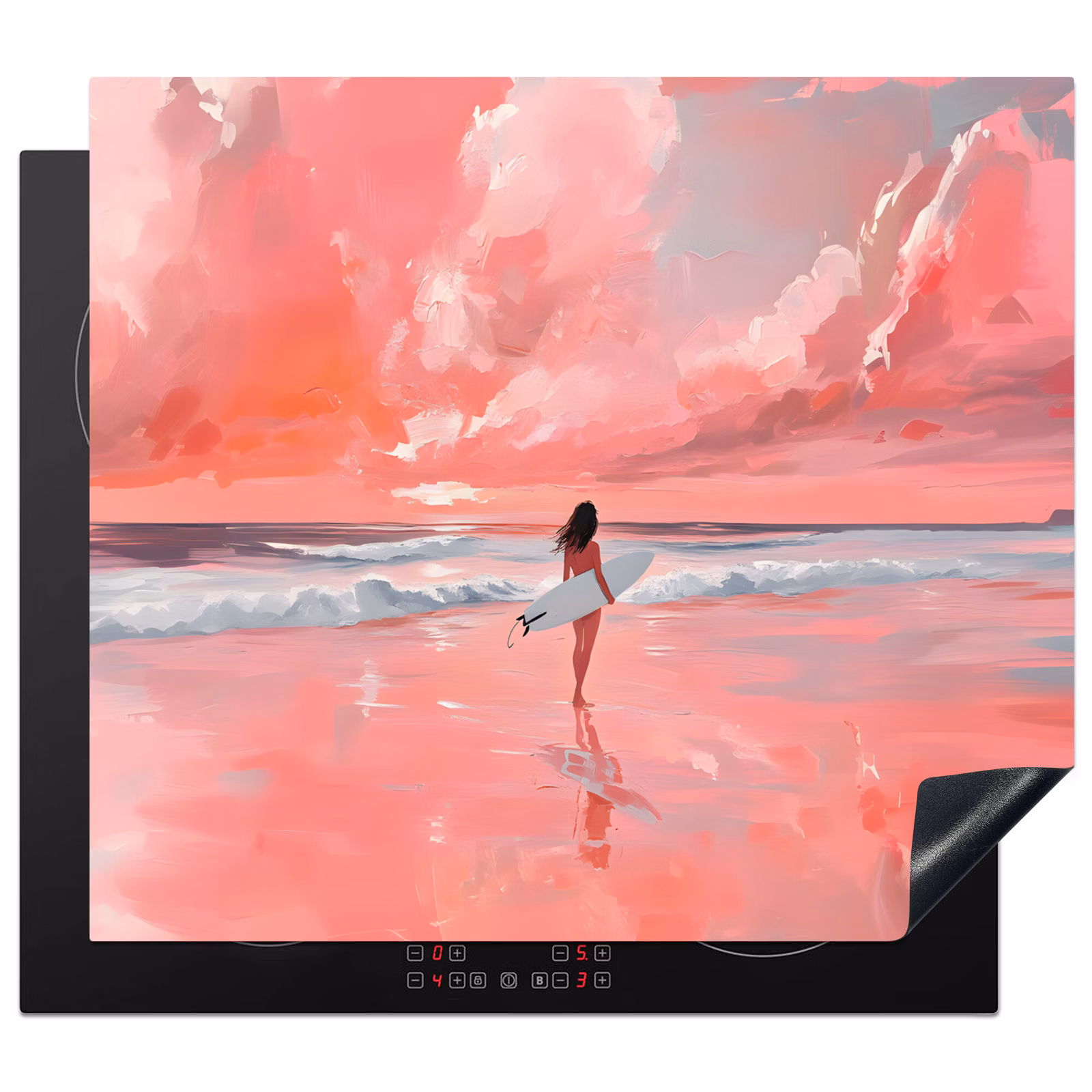 Protezione piano induzione - Rosa - Surf - Mare — 1