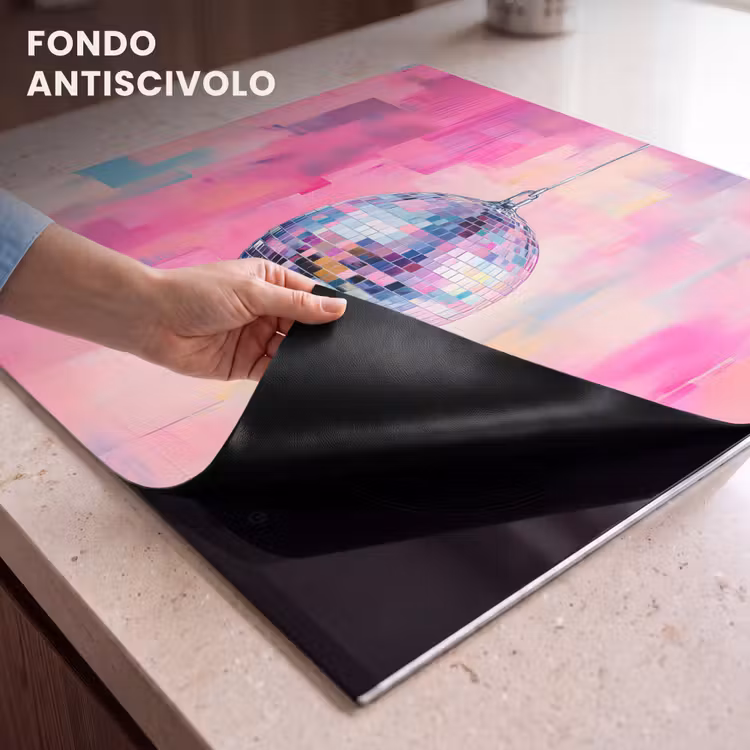 Protezione piano induzione - Discoball - Rosa - Vernice — 6